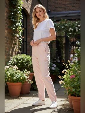 lululemon athletica Light Pink Lounge Pants with Logo Tag